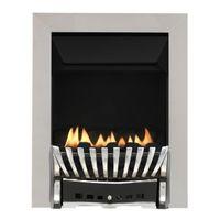 Focal Point Elegance Chrome & Black Effect Manual Control Inset Gas Fire
