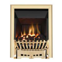 Focal Point Elegance High Efficiency Brass Manual Control Inset Gas Fire