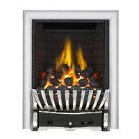 Focal Point Elegance Full Depth Chrome & Black Effect Remote Control Inset Gas Fire