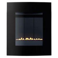 focal point ebony lpg black manual control wall hung gas fire