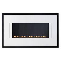 Focal Point Valeria LPG Black & White Manual Control Wall Hung Gas Fire