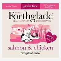 Forthglade Complete Meal Grain-Free Senior Cat - Salmon & Chicken - 12 x 90g