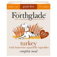 Forthglade Complete Meal Grain-Free Senior 7+ Dog - Turkey - Saver Pack: 36 x 395g