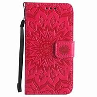 For Moto X play G4 play Sunflowers Embossed PU Phone Case G4 G2 X style Z Z force