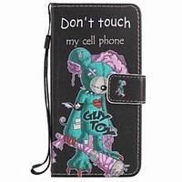 For LG K10 K7 NEXUS 5X Lss775 Xpower Case Cover One - eyed Mouse Painted Lanyard PU Phone Case