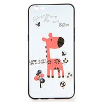 For OPPO R9s R9s Plus Case Cover Pattern Back Cover Case Giraffe Animal Cartoon Word / Phrase Soft TPU R9 R9 Plus