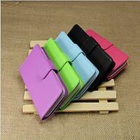 For Nokia Case Wallet / Card Holder / with Stand Case Full Body Case Solid Color Hard PU Leather Nokia Nokia Lumia 620