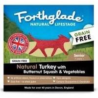 Forthglade Natural Lifestage Grain Free Senior Turkey With Butternut Squash & Veg 125g (Pack of 9)