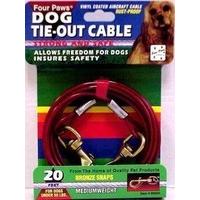 four paws weight cable 20 ft medium red