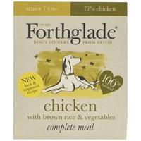 Forthglade 100% Natural Complete Meal Senior Dog Pet Food Chicken, Brown Rice & Vegetables 395g (18 Pack)