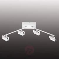 Four-bulb LED ceiling lamp Marko with arms