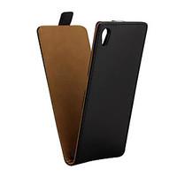 For Sony Case / Xperia Z5 Flip Case Full Body Case Solid Color Hard PU Leather for Sony Sony Xperia Z5