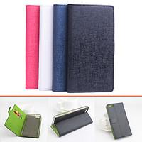 For Huawei Case Card Holder / with Stand / Flip Case Full Body Case Solid Color Hard PU Leather Huawei Huawei Honor 4X
