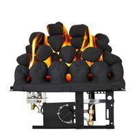 Focal Point Taper Black Manual Control Inset Gas Fire