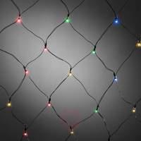 For outdoors - 40-bulb LED net light multicoloured