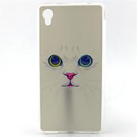 For Sony Case Pattern Case Back Cover Case Cat Soft TPU for Sony Sony Xperia M4 Aqua