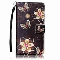 For Sony Case Card Holder / Wallet / with Stand / Pattern Case Full Body Case Flower Hard PU Leather for SonySony Xperia XA / Sony Xperia