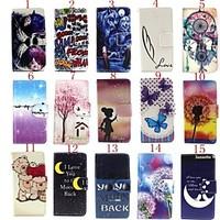 For LG Case Card Holder / Wallet / with Stand / Flip Case Full Body Case Cartoon Hard PU Leather LG