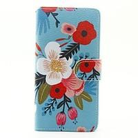 For SONY Xperia X XA Case Cover The Flowers Pattern PU Leather Case for Xperia M4 Aqua