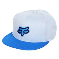 Fox Slasher Head Snapback Cap - White/Blue