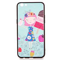 for oppo r9s r9s plus case cover pattern back cover case gril cartoon  ...