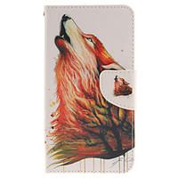 For LG Case Card Holder / Wallet / with Stand / Flip Case Full Body Case Animal Hard PU Leather LG