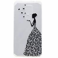 for imd ultra thin translucent case back cover case butterfly soft tpu ...