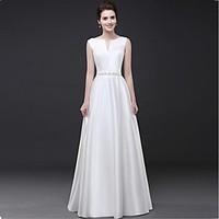 formal evening dress elegant sheath column notched floor length satin  ...