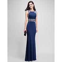 formal evening dress beautiful back trumpet mermaid jewel floor length ...