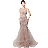 formal evening dress sparkle shine trumpet mermaid bateau floor length ...