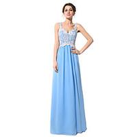 formal evening dress sheath column v neck floor length chiffon with em ...