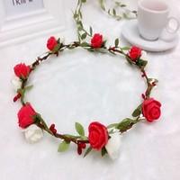 Foam Headpiece-Wedding Special Occasion Casual Outdoor Headbands Flowers Wreaths 1 Piece