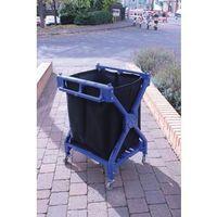 FOLDING LAUNDRY TROLLEY WITH HEAVY DUTY CANVAS BAG