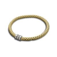 Fope Solo 18ct gold diamond-set bracelet