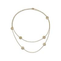 Fope Lovely Daisy 18ct gold long necklace