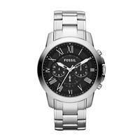 fossil grant mens chronograph stainless steel bracelet watch