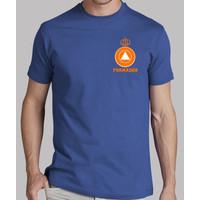 forming civil protection orange on blue