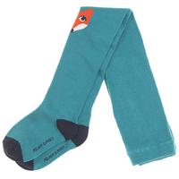 Fox Motif Girls Tights - Turquoise quality kids boys girls