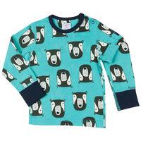 Forest Bear Baby Top - Turquoise quality kids boys girls