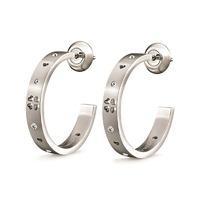 Folli Follie Love & Fortune Silver Earrings with Clear Stones