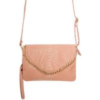 Fold Over Cross Body Purse - BLUSH