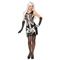 Forum Novelties 79275 Skeleton Bleeding Heart Sequin Dress (uk Size 8 - 10)