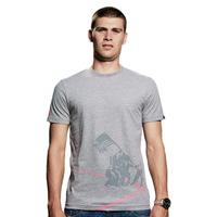 Football against War T-Shirt // Grey MÃ?ÂªlÃ?Â©e 100% cotton