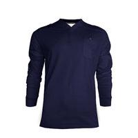 Forma long sleeve mock insert t-shirt in navy - Dissident