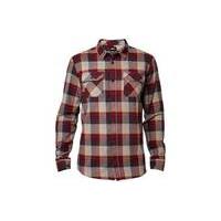 Fox Clothing Traildust Long Sleeve Flannel Shirt | Red - XL