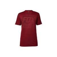 Fox Clothing Fractured Tee | Dark Red - S