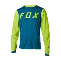 fox attack pro teal ls jersey