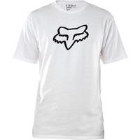 fox legacy fox head ss white tee