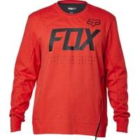 fox casual brawled tech crew red fleece jacket