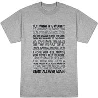 For What It\'s Worth Quote